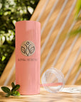 Slim & Serene Design 20oz Skinny Tumbler with Straw - Wellness Refined. Confidence Reclaimed.