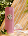 Slim & Serene Design 20oz Skinny Tumbler with Straw - Wellness Refined. Confidence Reclaimed.