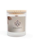 Slim & Serene Frosted Glass Candle | 11oz Aromatherapy Candle for Relaxation & Serenity