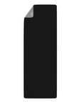 Slim & Serene Grey Rubber Yoga Mat - Heart Design for Comfort and Support