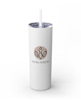 Slim & Serene Design 20oz Skinny Tumbler with Straw - Wellness Refined. Confidence Reclaimed.