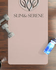 Slim & Serene Rubber Yoga Mat - Slim & Serene Design for Mindful Practice