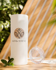 Slim & Serene Design 20oz Skinny Tumbler with Straw - Wellness Refined. Confidence Reclaimed.
