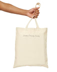 Slim & Serene Cotton Canvas Tote Bag - Wellness Friendly Design