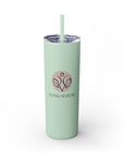 Slim & Serene Design 20oz Skinny Tumbler with Straw - Wellness Refined. Confidence Reclaimed.