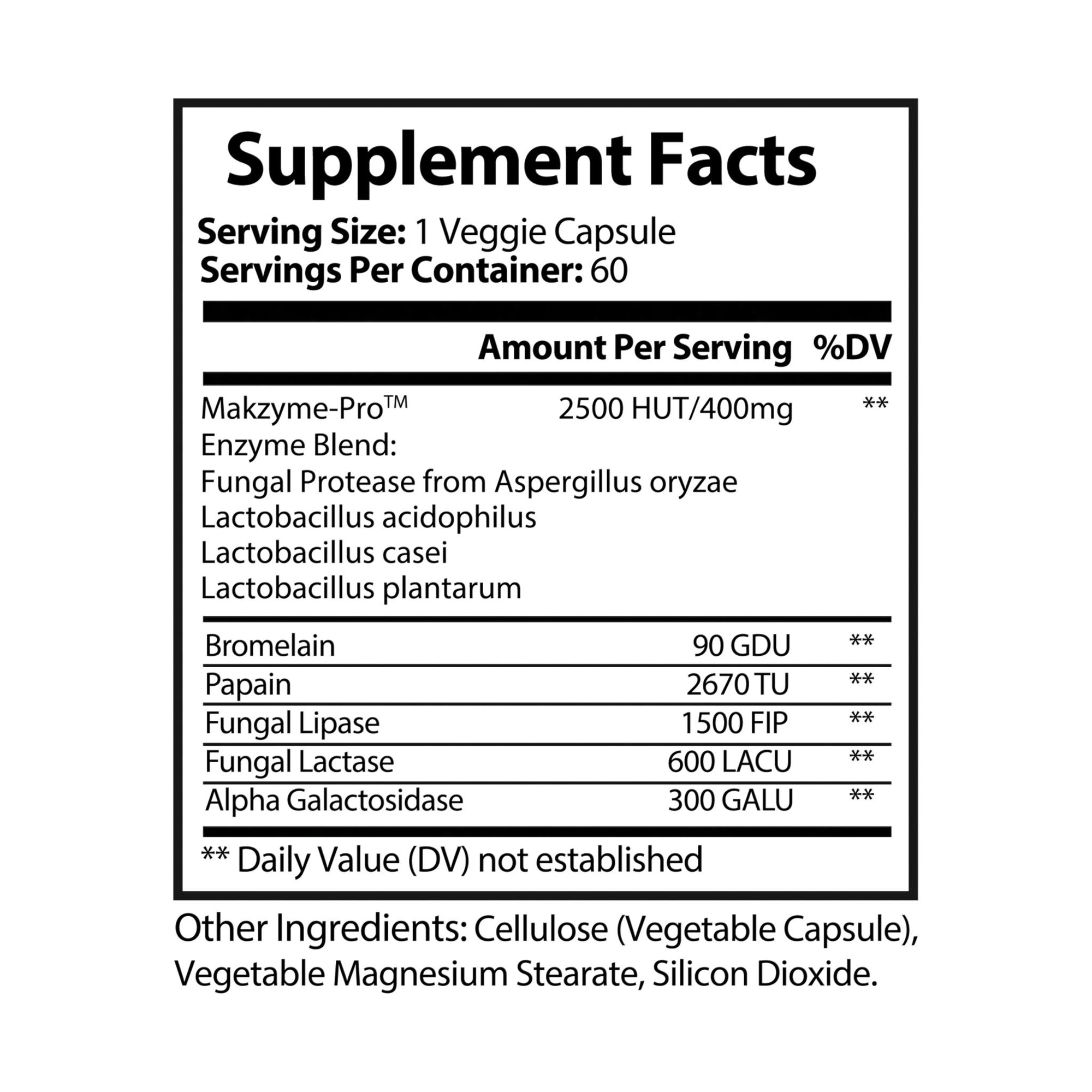 The De-Bloat Ritual- Digestive Enzyme &amp; Gut Balance Formula (60 Capsules)