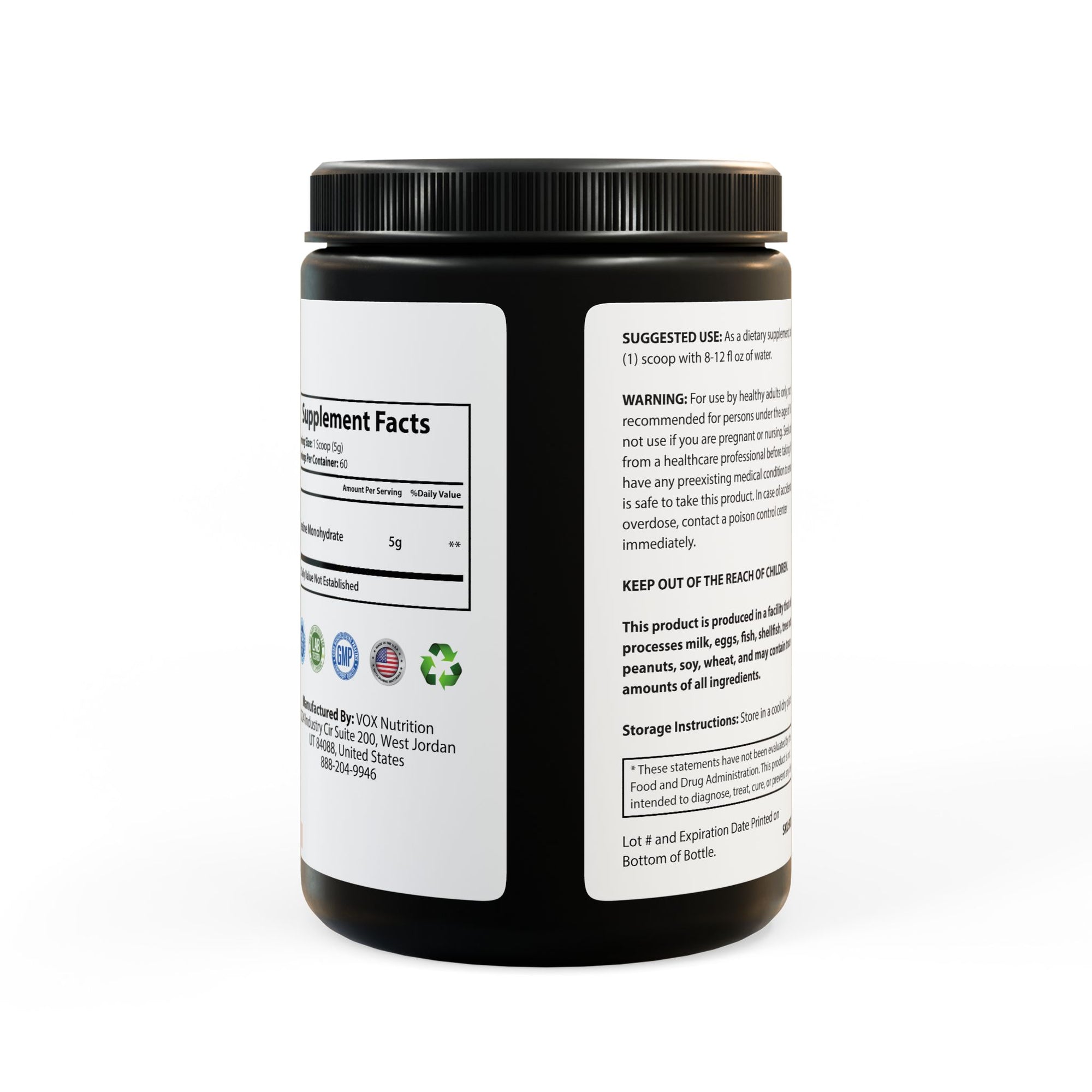 Velvet Muscle Creatine Monohydrate Supplement for Hot Girls (300g, 10.58oz)
