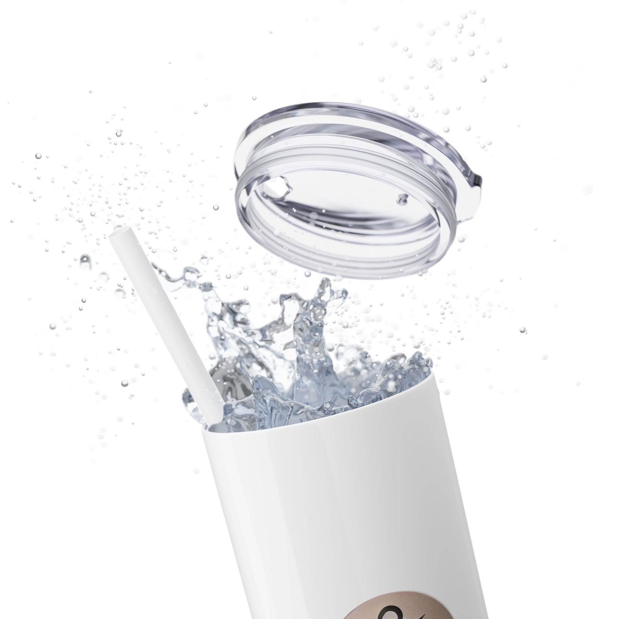 Slim &amp; Serene Design 20oz Skinny Tumbler with Straw - Wellness Refined. Confidence Reclaimed.