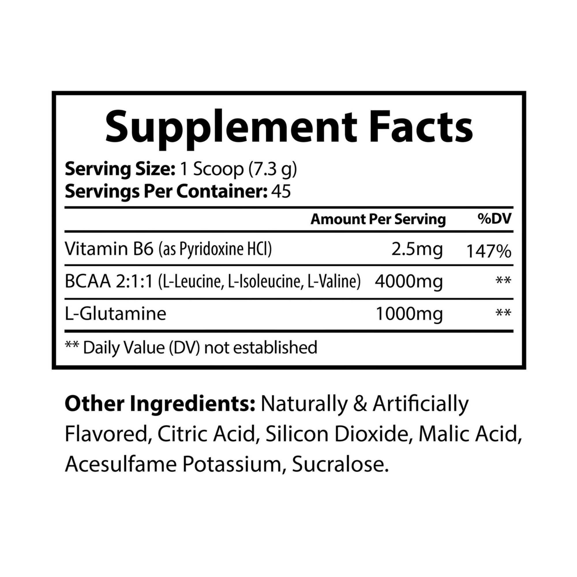 Slim &amp; Serene BCAA Supplement, Watermelon (325g, 11.46oz, 45 servings)