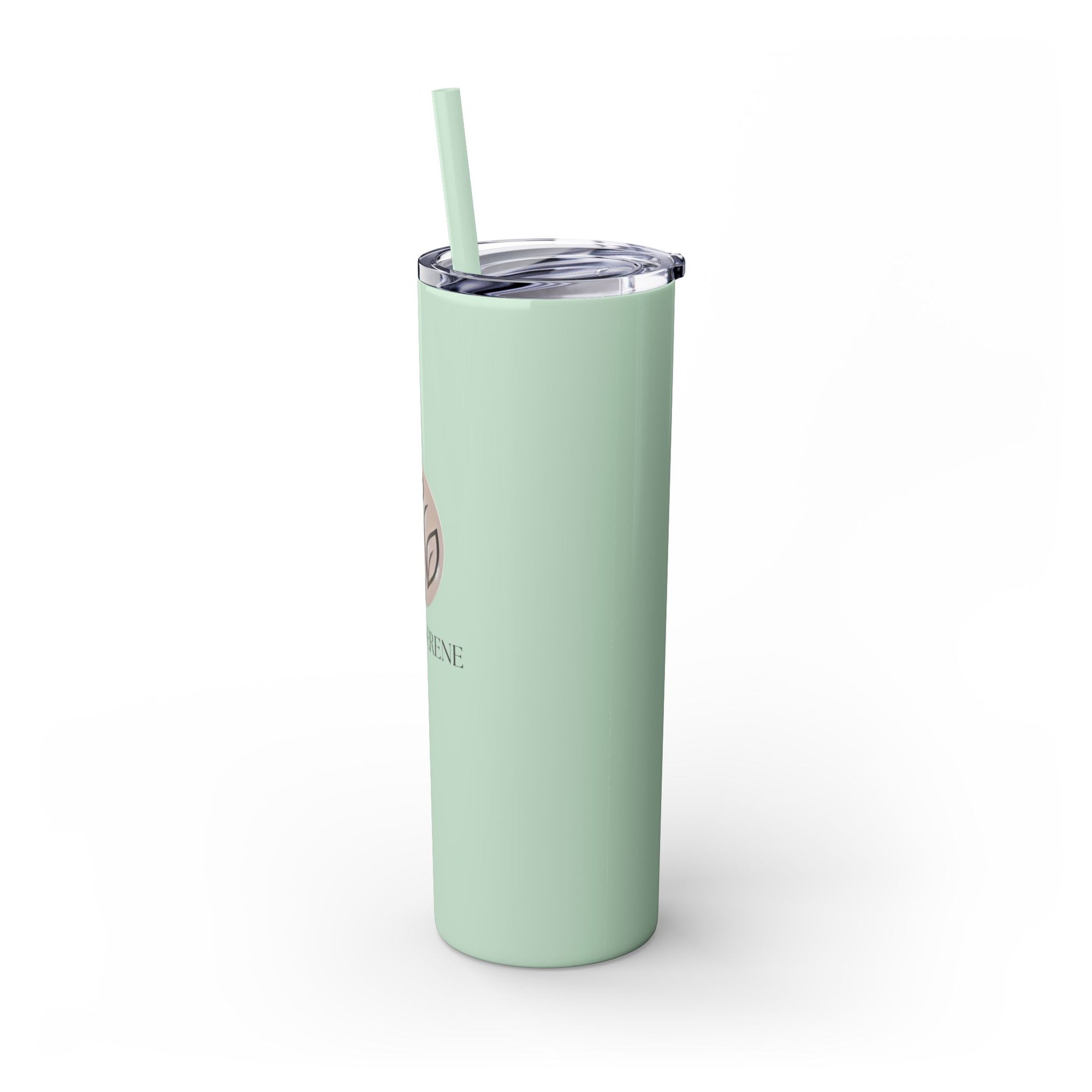 Slim &amp; Serene Design 20oz Skinny Tumbler with Straw - Wellness Refined. Confidence Reclaimed.