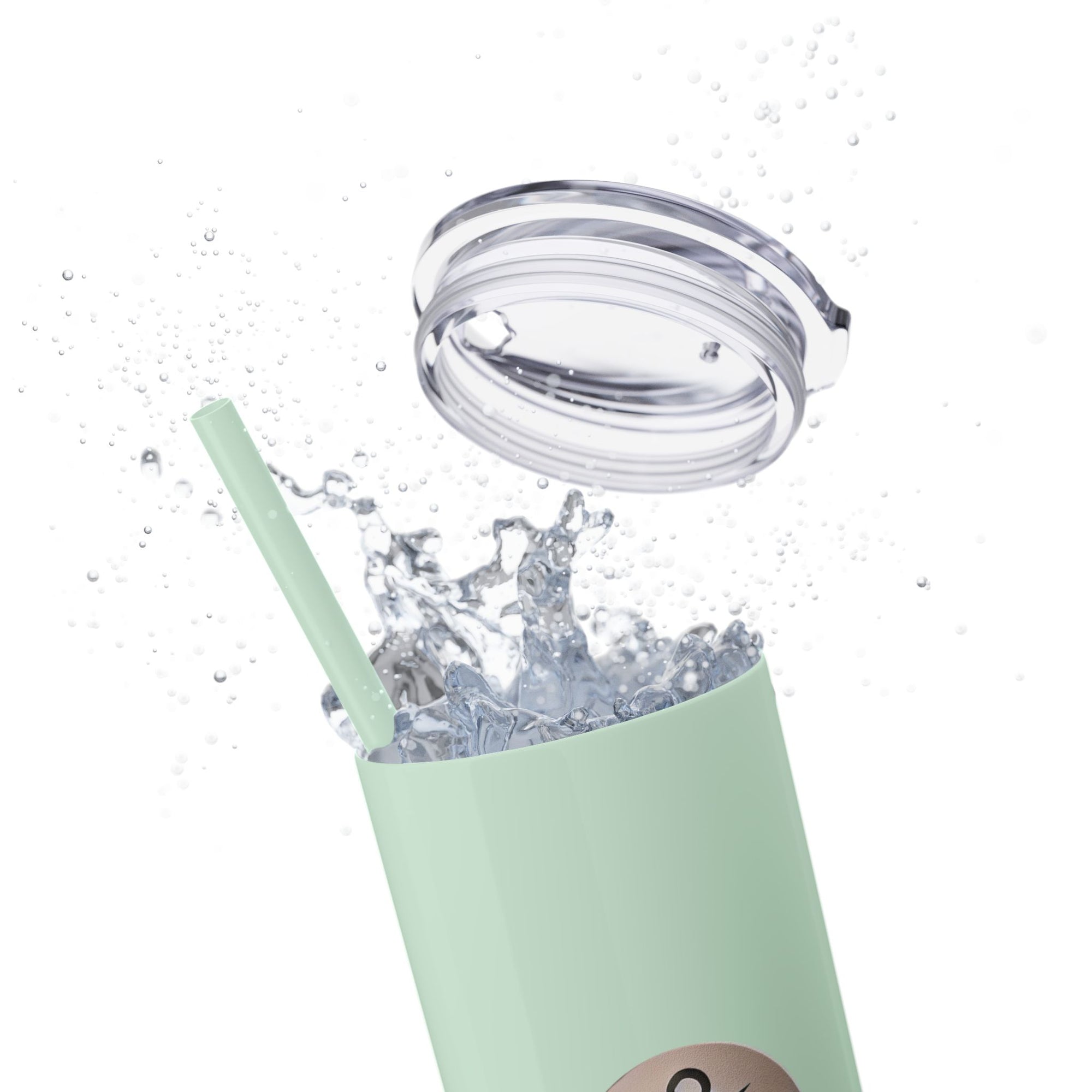 Slim &amp; Serene Design 20oz Skinny Tumbler with Straw - Wellness Refined. Confidence Reclaimed.