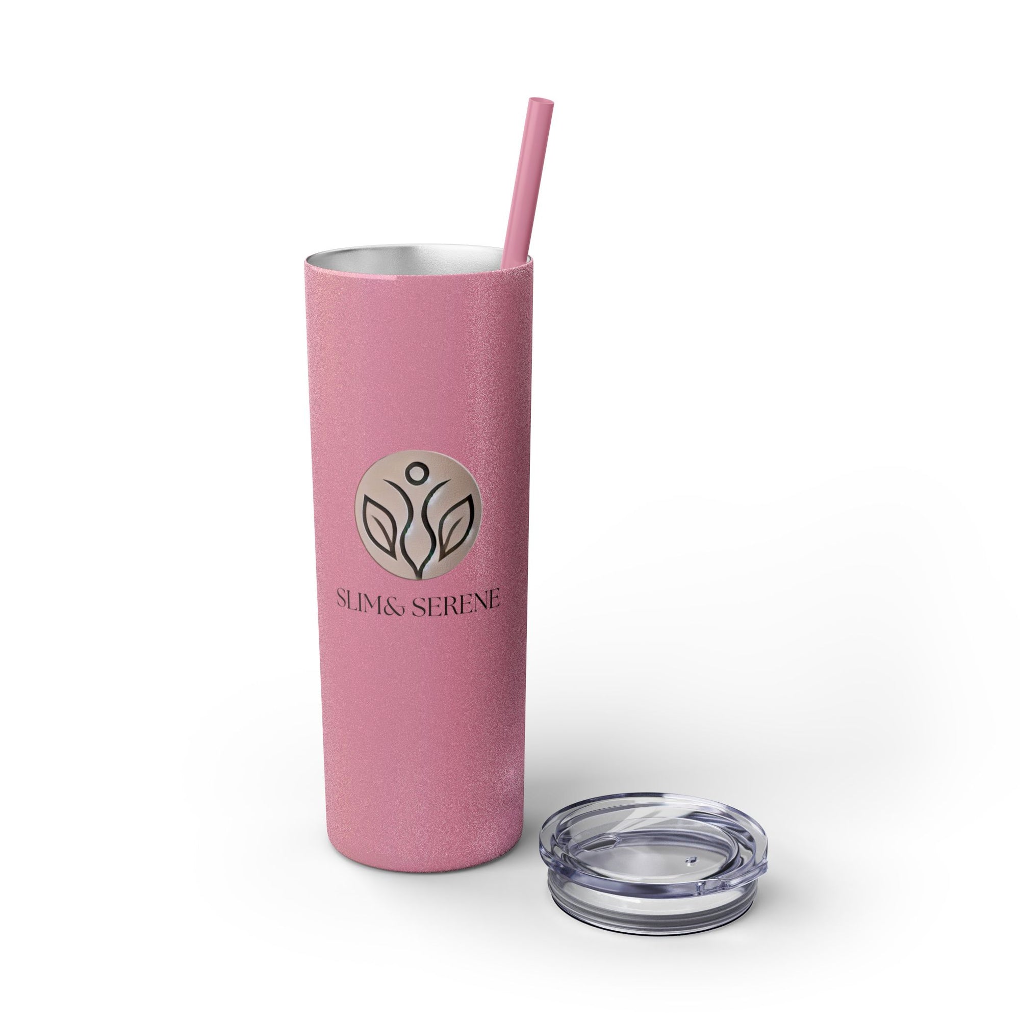 Slim &amp; Serene Design 20oz Skinny Tumbler with Straw - Wellness Refined. Confidence Reclaimed.