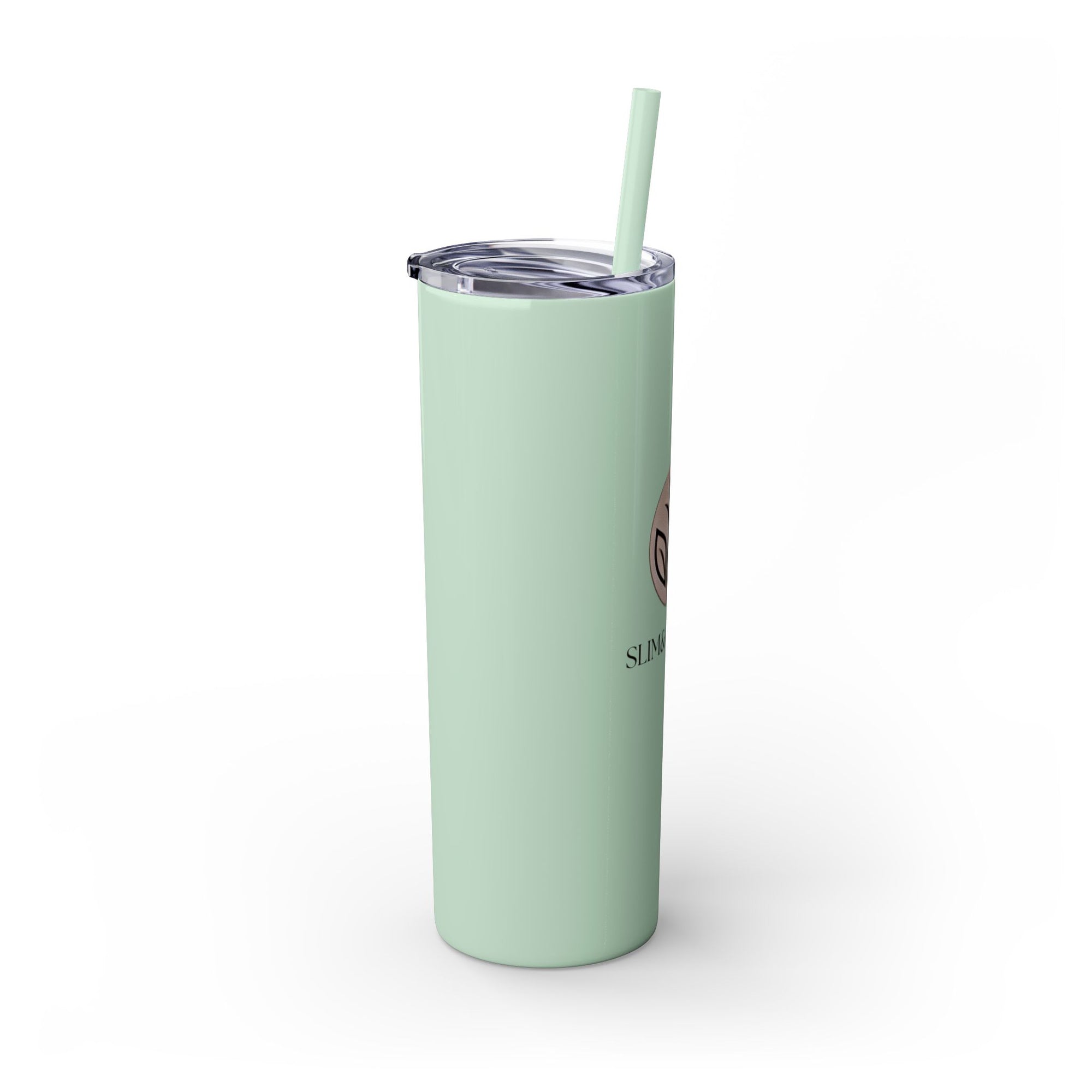 Slim &amp; Serene Design 20oz Skinny Tumbler with Straw - Wellness Refined. Confidence Reclaimed.