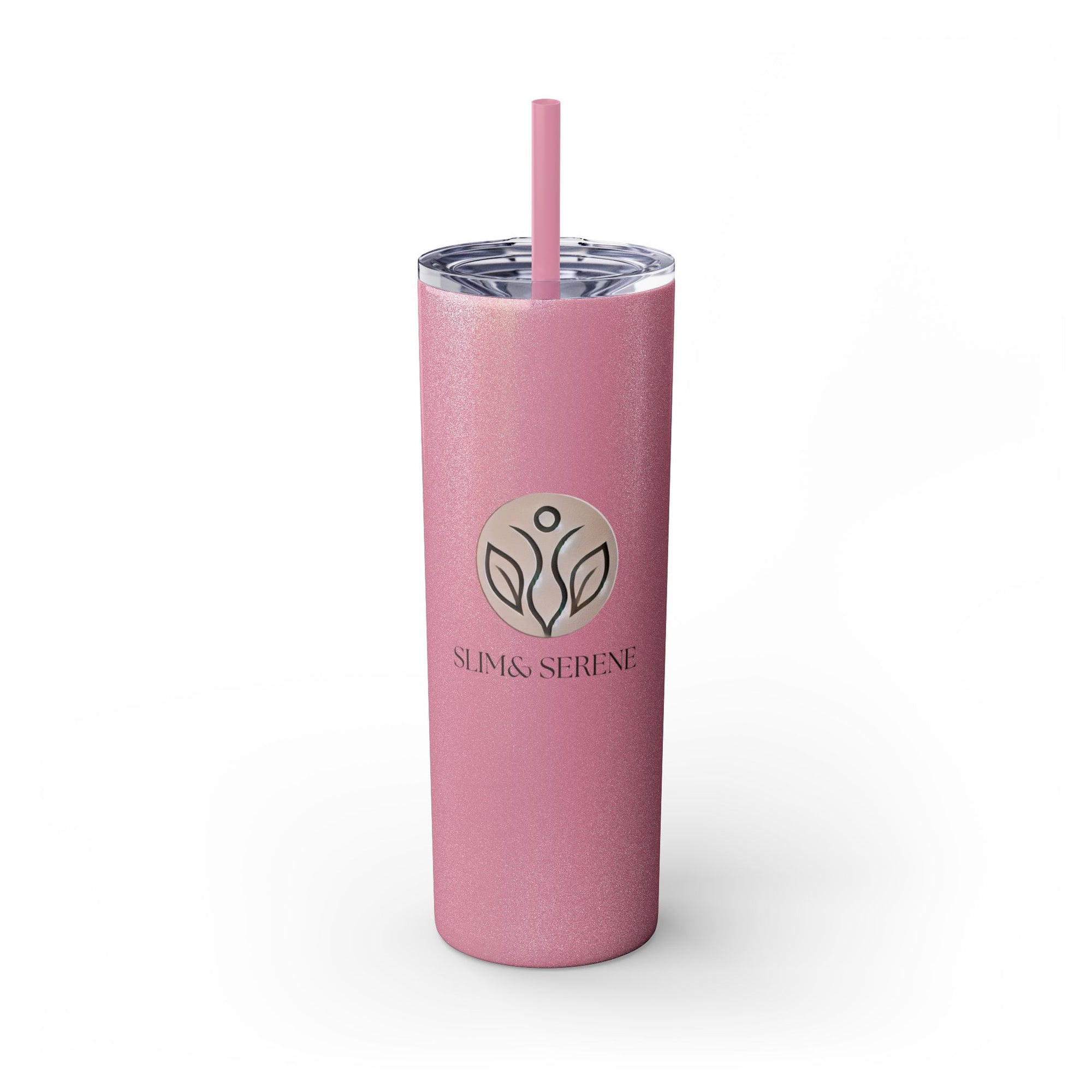 Slim &amp; Serene Design 20oz Skinny Tumbler with Straw - Wellness Refined. Confidence Reclaimed.