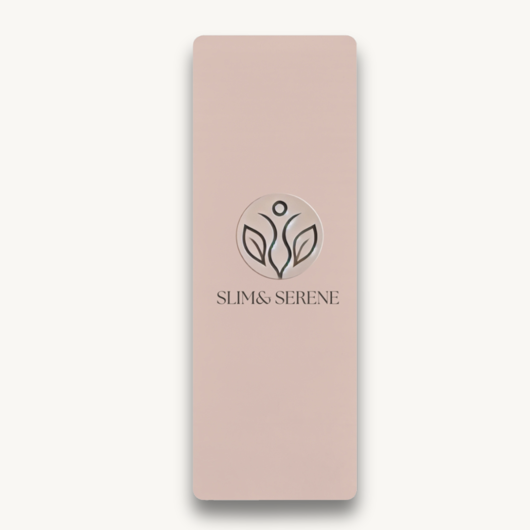 Slim &amp; Serene Rubber Yoga Mat - Slim &amp; Serene Design for Mindful Practice