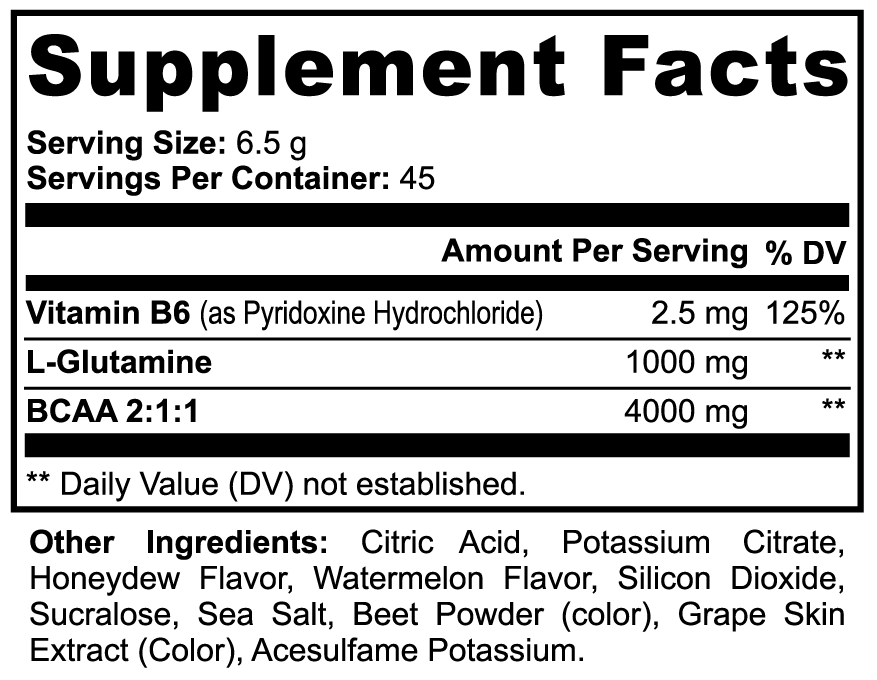 Refined Fuel BCAAs Post Workout (Honeydew/Watermelon)