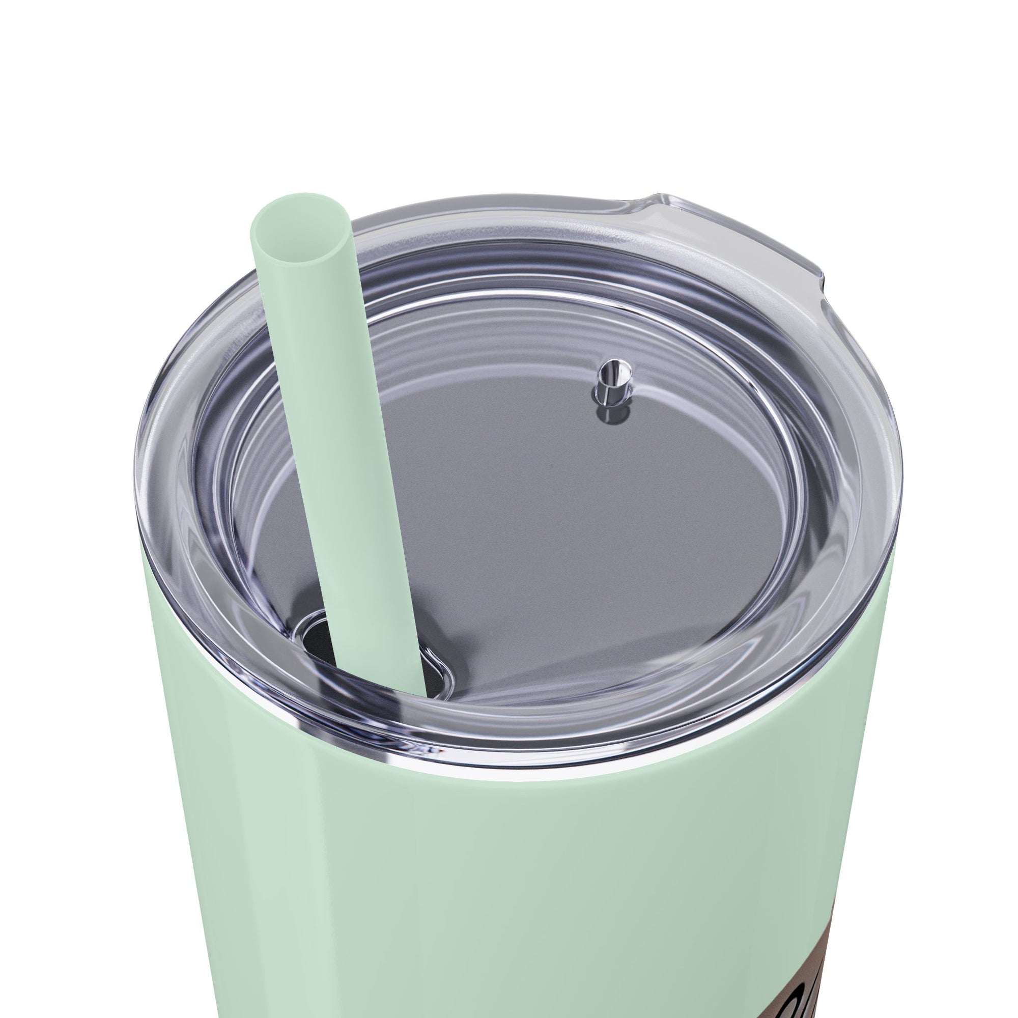 Slim &amp; Serene Design 20oz Skinny Tumbler with Straw - Wellness Refined. Confidence Reclaimed.
