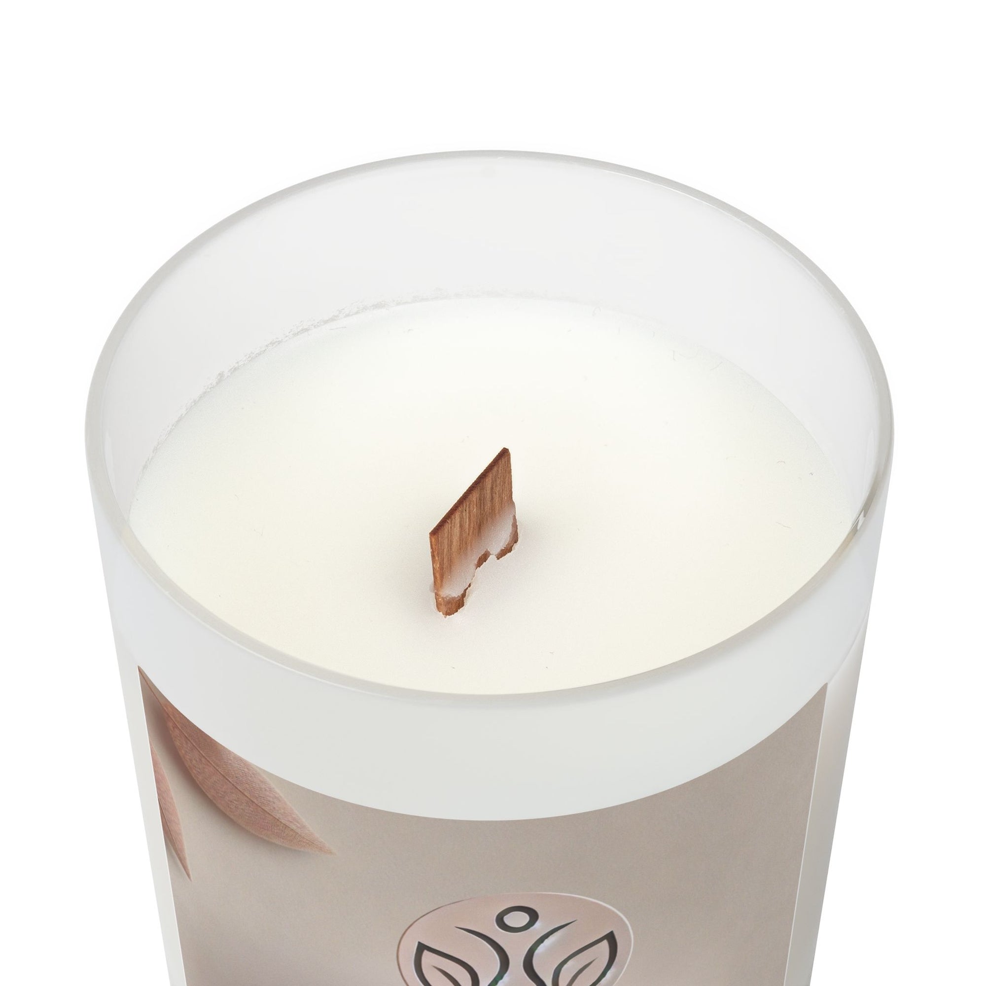 Slim &amp; Serene Frosted Glass Candle | 11oz Aromatherapy Candle for Relaxation &amp; Serenity