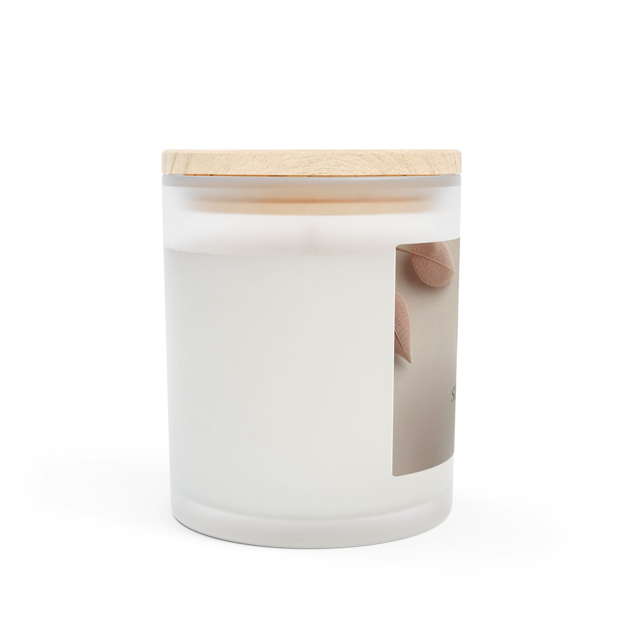 Slim &amp; Serene Frosted Glass Candle | 11oz Aromatherapy Candle for Relaxation &amp; Serenity