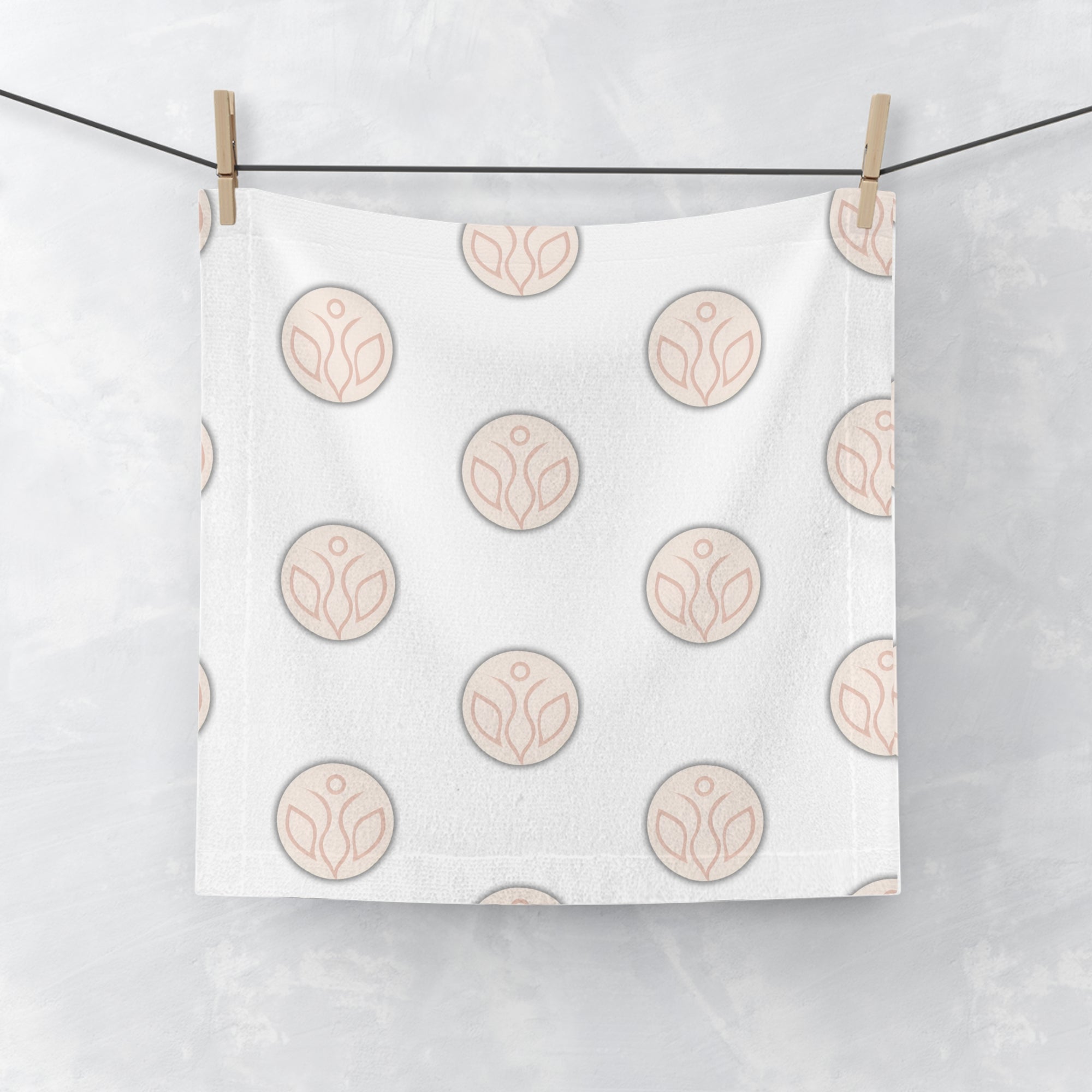 Slim &amp; Serene Design Face Towel - Spa &amp; Self-Care Essential