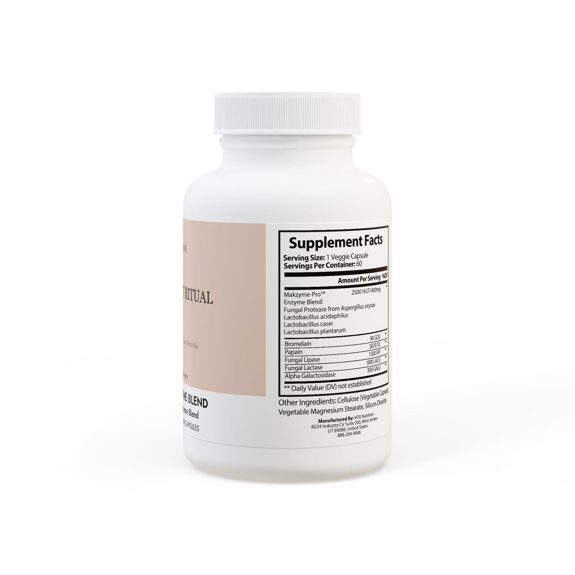 The De-Bloat Ritual- Digestive Enzyme &amp; Gut Balance Formula (60 Capsules)