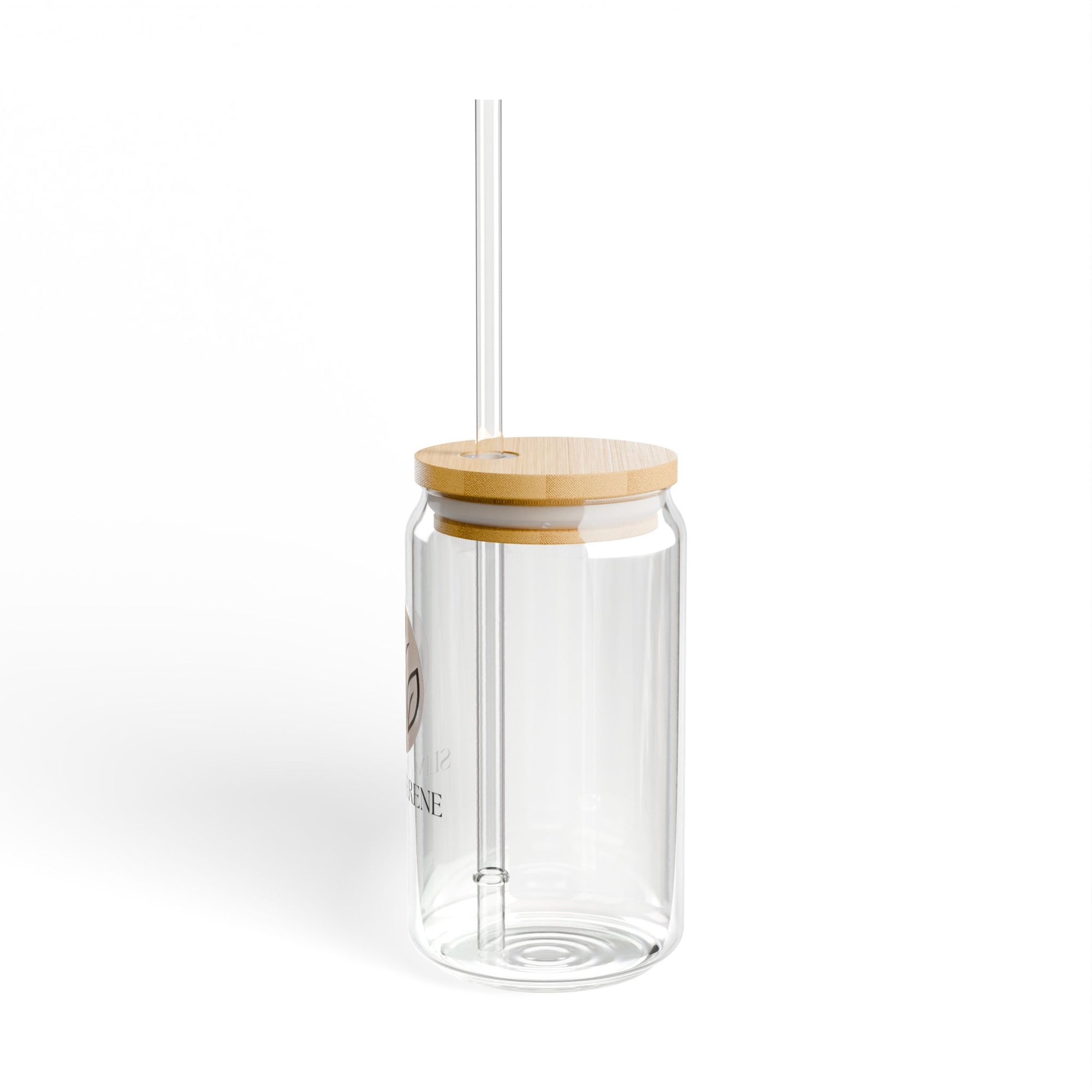 Slim &amp; Serene 16oz Sipper Glass with Eco-Friendly Bamboo Lid